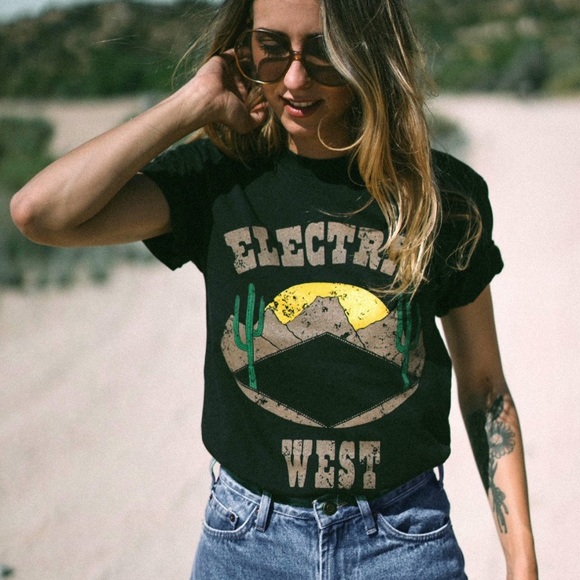 Electric West Tops - NWOT Electric West Tee